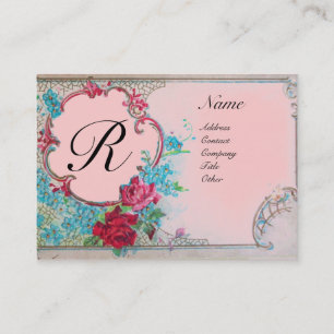 ROMANTISCHE MONOGRAM VISITEKAARTJE