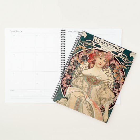  romantische Mucha illustratieplanner Planner (Display)