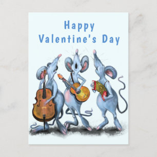 Romantische Muis Grappige Valentijnsdag Kaart