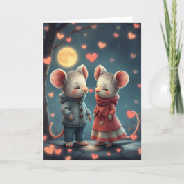 Romantische Muis Kaart