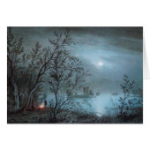 ROMANTISCHE NOCTURNE LANDSCHAP IN BLAUW (Voorkant Horizontaal)