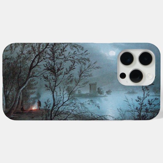 ROMANTISCHE NOCTURNE LANDSCHAP IN BLAUW Case-Mate iPhone CASE (Achterkant (horizontaal))
