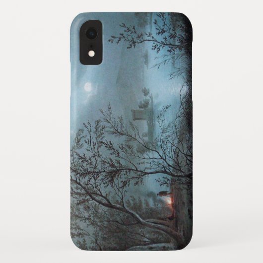 ROMANTISCHE NOCTURNE LANDSCHAP IN BLAUW Case-Mate iPhone CASE (Achterkant)