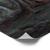 ROMANTISCHE NOCTURNE LANDSCHAP IN BLAUW POSTER (Hoek)