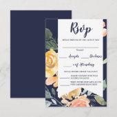 Romantische ontmoeting RSVP kaartje (Voorkant / Achterkant)