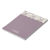 Romantische orchidee Paarse bloem Notitieblok (Gedraaid)