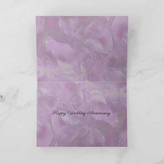 Romantische paarse 33e slinger vrouw kaart (Binnen)