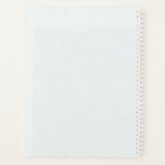 Romantische paarse Blauwe Bloemen Groen Bruiloft Planner (Achterkant)