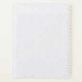 romantische paarse bloemen groen bruiloft planner (Achterkant)