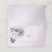 Romantische paarse en witte florale griep (Buitenkant ongevouwen)