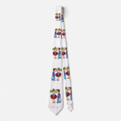 Romantische paarse Stropdas - Ik hou van je (Voorkant)