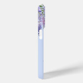 Romantische Pastel Blauw Wisteria Monogram Script Case-Mate iPhone Case (Achterkant / Rechts)