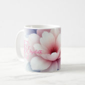 Romantische pastel gepersonaliseerde mok - aangepa (Voorkant links)