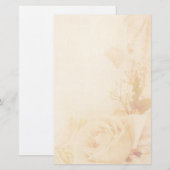 -Romantische perkamentenbakkerij voor Rozen Briefpapier (Voorkant / Achterkant)