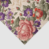 Romantische perzik en koraal Rozen Tissuepapier (Detail)