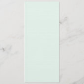 ROMANTISCHE PINK, PAARSE, BLAUWE VLOERMENU KAART (Achterkant)