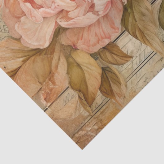 ROMANTISCHE PIOEN DECOUPAGE TISSUEPAPIER (Detail)