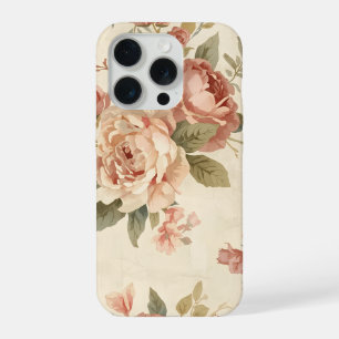 Romantische Pioen & Roos Antieke Tuin iPhone 15 Pro Hoesje
