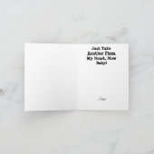 Romantische pizzakaart kaart (Binnen)