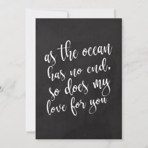 Romantische quote betaalbaar krijtbord trouwbord