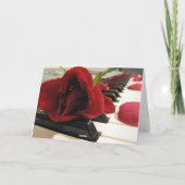 Romantische Red Rose Love Kaart (Achterkant)