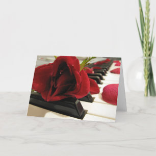 Romantische Red Rose Love Kaart