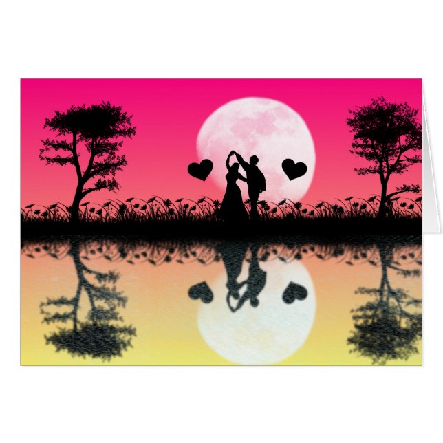 Romantische reflecties - Blanco kaart (Voorkant Horizontaal)