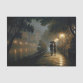 Romantische Regenwandeling Decoupage Tissuepapier (Voorkant)