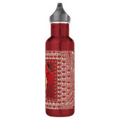 Romantische rode bloem hart ontwerp 4 speciale mom waterfles (Rechts)