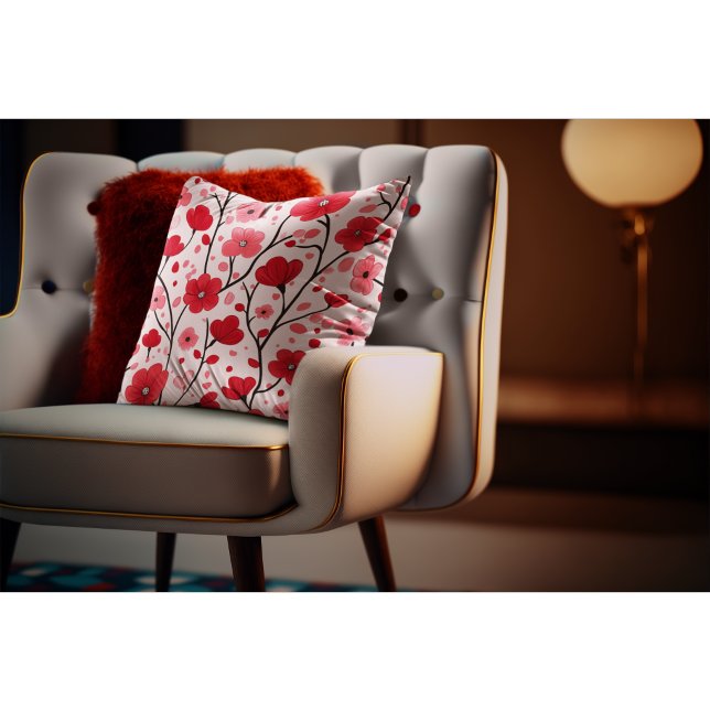 Romantische rode bloem kussen (Creator heeft geüpload)