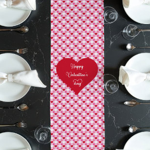 Romantische rode harten tafel runner cadeau voor v lange tafelloper