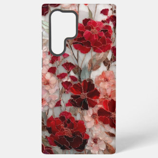 Romantische rode roos bloemstuk samsung galaxy hoesje