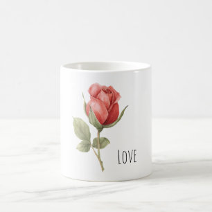 Romantische Rode Roos Liefde Koffiemok