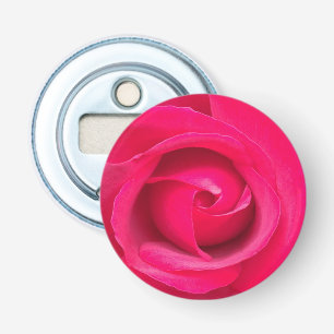 Romantische rode roze roos button flesopener