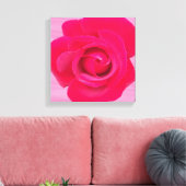 Romantische Rode Roze Roos Canvas Afdruk (Insitu (Woonkamer))