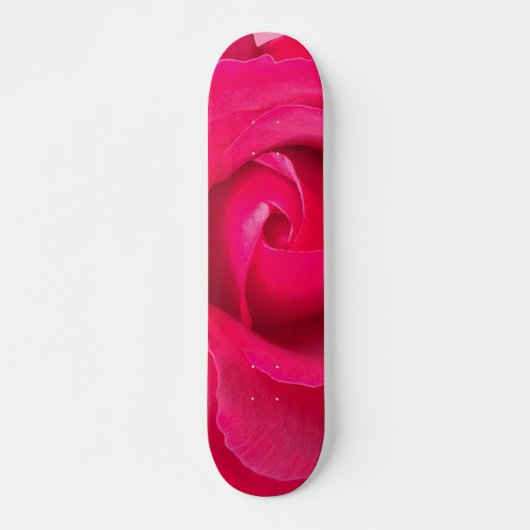 Romantische rode roze roos skateboard (Voorkant)