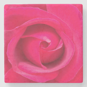 Romantische Rode Roze Roos Stenen Onderzetter
