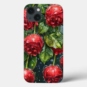 Romantische Rode rozen Elegant Bloemengeschenk voo iPhone 13 Hoesje