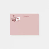 Romantische rode rozen en envelopzegel personalise post-it® notes (Voorkant)