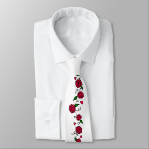 Romantische Rode Rozen Halsdoek Stropdas
