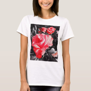 Romantische rode rozen t-shirt