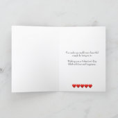 Romantische rode rozen Valentijnsdag wenskaart Feestdagen Kaart (Binnen)