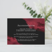 Romantische Rode Watercolor Accommodaties Informatiekaartje (Staand voorkant)