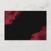 Romantische Rode Watercolor Accommodaties Informatiekaartje (Achterkant)