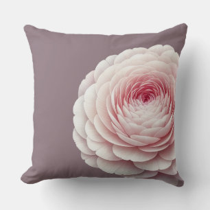 Romantische Rook Mauve Bloemenkussen Kussen
