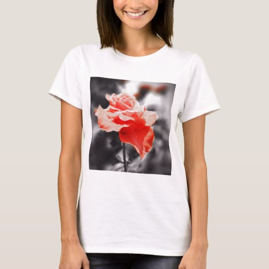 Romantische Roos bloemen #2 T-shirt (Voorkant)