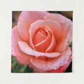 Romantische Roos Botanische Kunstprint Wandkleed (Voorkant)