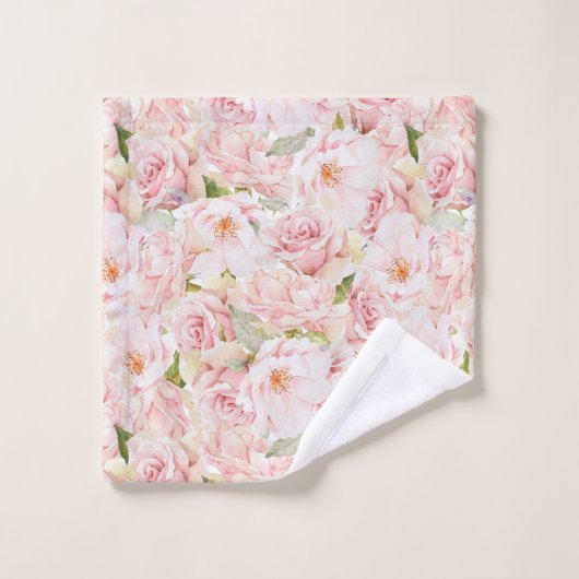 Romantische Roze Bad Handdoek (Wasdoekje)
