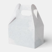 Romantische roze blauwe bloemen groen voor bruilof bedankdoosjes (Achterkant)