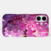Romantische roze bloemenelegante hortensia's Case-Mate iPhone case (Achterkant (horizontaal))